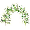 JUNEBRUSHS 5 FT St Patricks Day Garland with Lights, Artificial