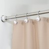 iDesign York Constant Tension Bathroom Shower Curtain Rod - 43-75",