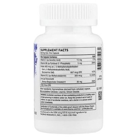 Thorne (Thorne Research), Advanced Iron Complex, 60 Capsules / Thorne (쏜리서치), 어드밴스드 철분 복합체, 캡슐 60정