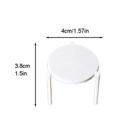 LJJCSFF 200 Pack Pizza Saver Stand White Plastic Pizza Tripod Stack Pizza Box Plastic Stands for Catering Boxes and Food Take Out