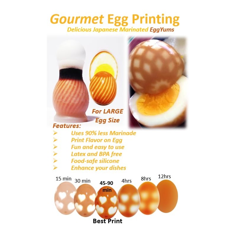EggYums Egg Printing Kit (Spiral (Large Eggs))