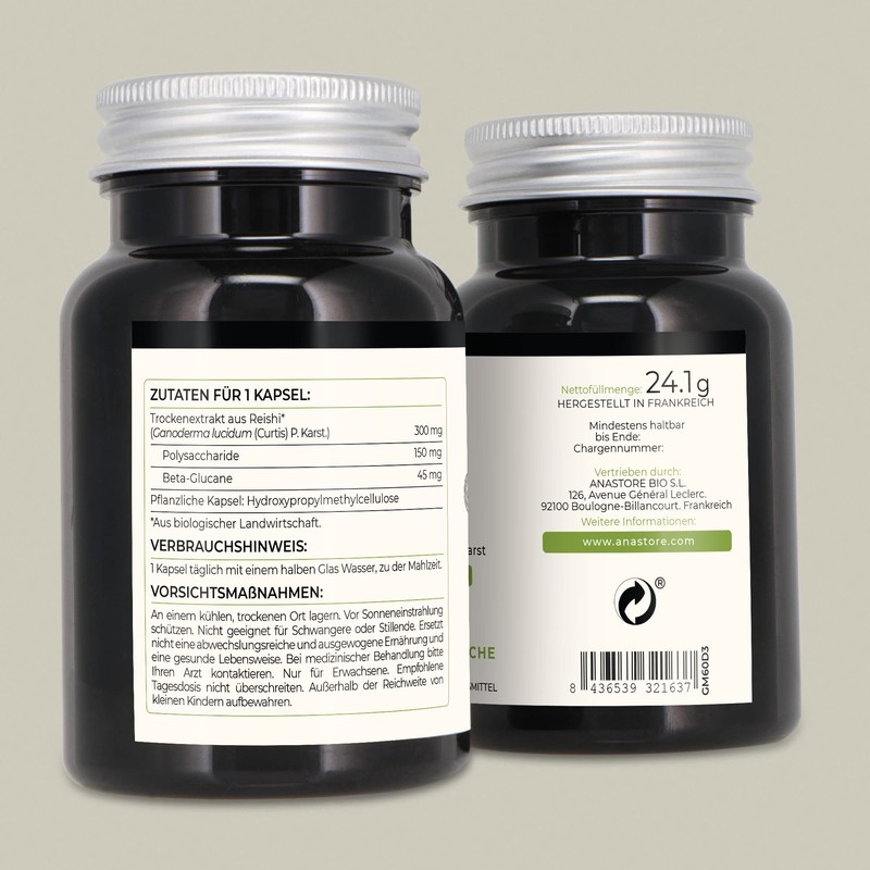 Reishi Organic * Plantae® * 60 Vegetable Capsules * Strengthens