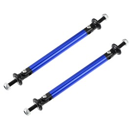 X AUTOHAUX 1pair 100mm 3.94" Splitter Support Rods Adjustable Front Rear Bumper Lip Splitter Strut Rod Tie Support Bars Fit Most Vehicle Blue