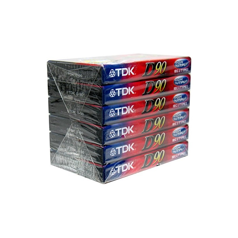 TDK Superior Normal Bias D90 blank cassette tapes (Pack of