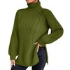 QUINTRA Loose Solid Color Sweater Medium Long Autumn/Winter Turtleneck Long
