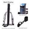 TINYAT Clear Sling Bag for Stadium Approved Transparent Bag Crossbody