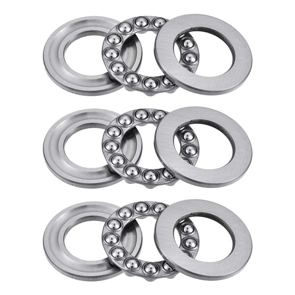 uxcell Thrust Ball Bearings 51103 Chrome Steel One Way Rolling