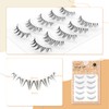 LASHIDOL False Eyelashes, Natural Eyelashes, Round of Eyes, Thin, Transparent