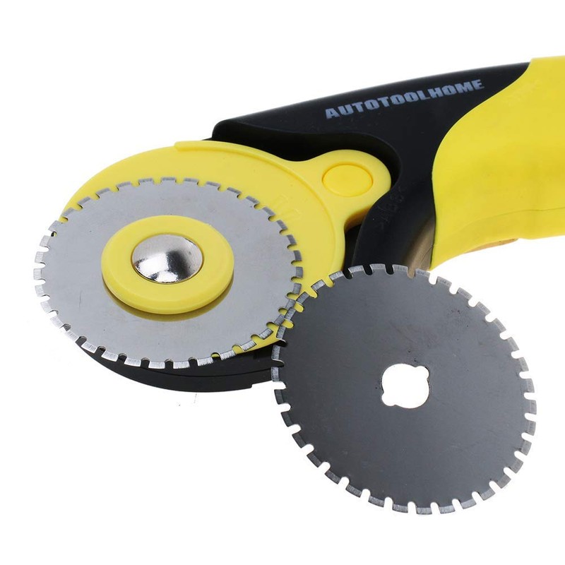 5 Pack 45mm Crochet Edge Skip Blade Perforated Rotary Blades