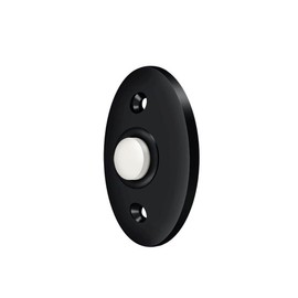 Solid Brass Standard Bell Button (Paint Black)