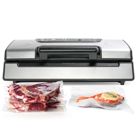 Avid Armor Vacuum Sealer Machine AVS2400, Professional Food Sealer with Roll Storage & Built-In Cutter, Compact Vacuum Sealer for Food Preservation