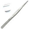 (1Pc) 100mm Stainless Steel Tweezers with Curved Serrated Tip Set,