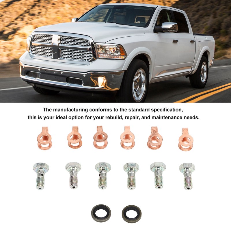 Fuel Return Line Banjo Bolt Kit 3905307 Replacement for Dodge