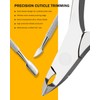 BEZOX Cuticle Nippers with Cuticle Pusher Set - Precise Cuticle