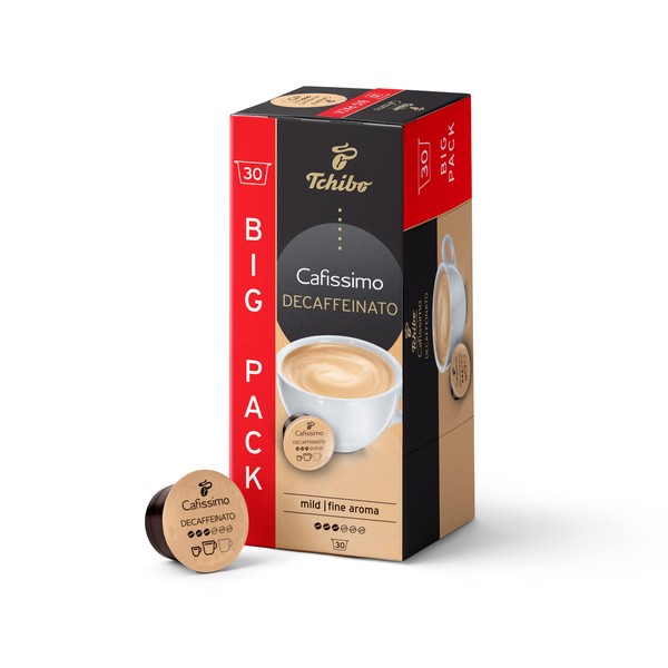 Tchibo Cafissimo Caffè Crema Decaffeinated Coffee Capsules, Pack of 30