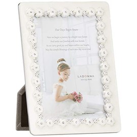 Radonna 086078 Petite Flower Frame, BJ34-P-WH, White