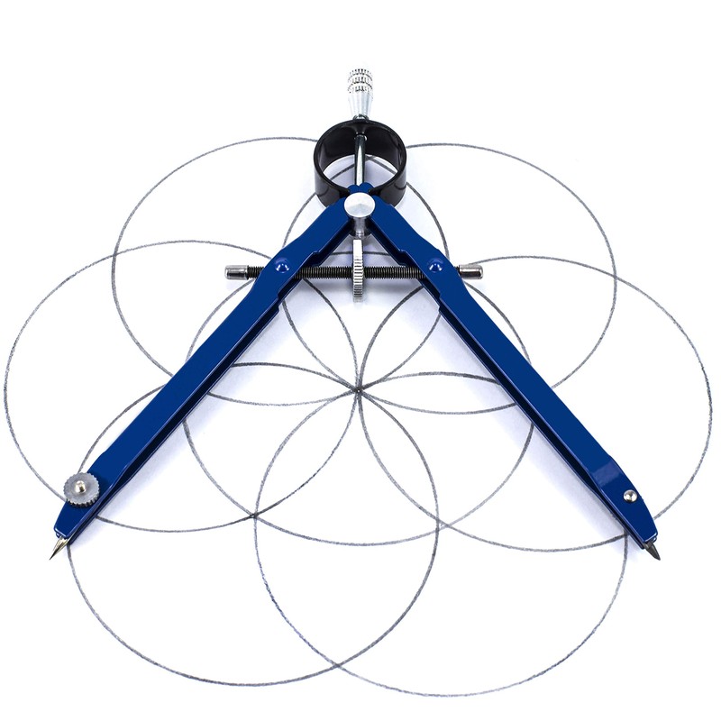 Compass for Geometry - for Math, Drawing, Drafting, School, Woodworking