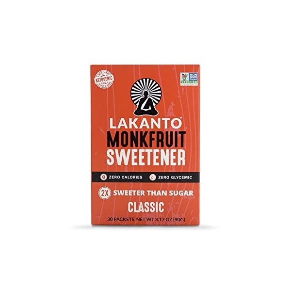 Lakanto Sweetener With Monkfruit Classic 30 Packs