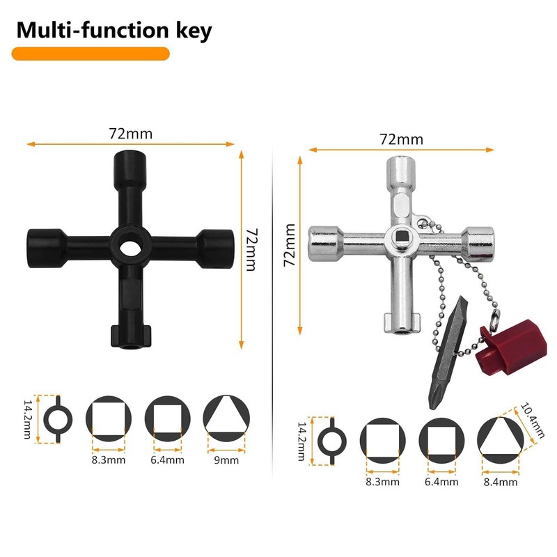 WISIRENT 9 pieces universal key tap key, universal key, tap