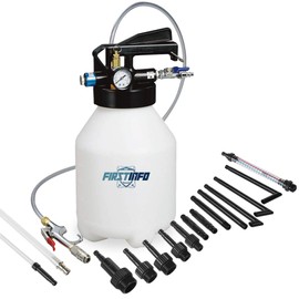 FIRSTINFO A1132NUS US. DE. Patent 6 Liter Two Way Pneumatic ATF Refill Dispenser, Auto Transmission Fluid Fill/Extract Kit with 14 Pieces OE Style Transmission Filling Adapters
