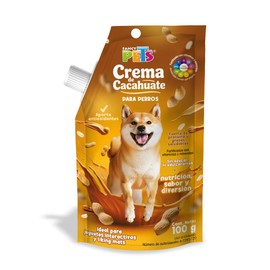 Fancy Pets Crema de Cacahuate para Perros 100 g – Snack Nutritivo Rico en Proteínas y Grasas Saludables con Omega-3 y Omega-6
