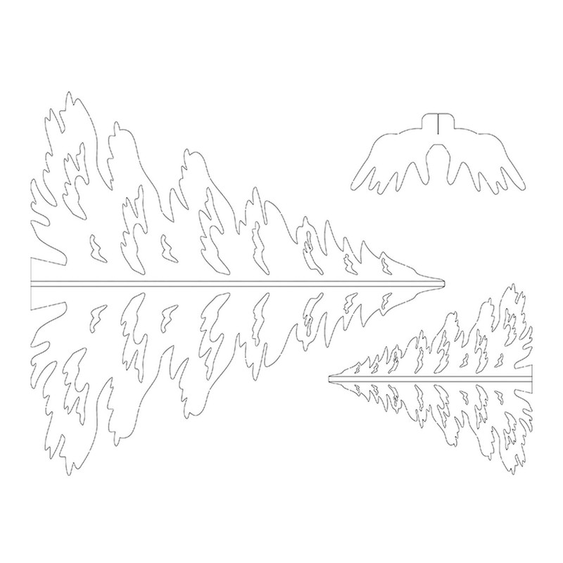 Ursus 17200001 Winter Paper Scenery, Elk, White, 4 Sheets of