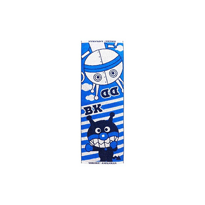 Kusubashi Mon Ori Face Towel Jacquard Towel Let's Go! Anpanman