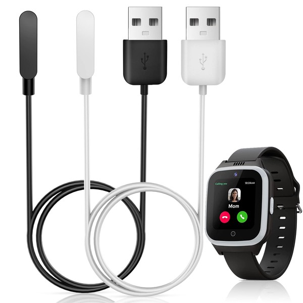 [2-Pack]Magnetic Charger Compatible with Cosmo JrTrack/Cosmo JrTrack 2 Kid’s Smartwatch,