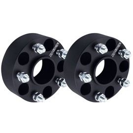 DCVAMOUS 2PC Black 5x4.75 Hubcentric Wheel Spacers 2 Inch with 12x1.5 Studs Compatible with Chevy GMC 5 Lug 5x120.65 for 1982-2003 Camaro | 1984-2019 Corvette | 1983-2005 Blazer | 1982-2004 S10