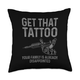 Funny Tattoo Artist Art For Men Women Tattooer Tattoo Artist Throw Pillow