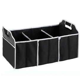 CRYSTAL CROWN Car Boot Organiser | Heavy Duty Collapsible Foldable | Shopping Tidy Storage 2-in-1