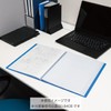 コクヨ ファイル クリアファイル 固定式 青 A4縦 40枚 ラ-B40B