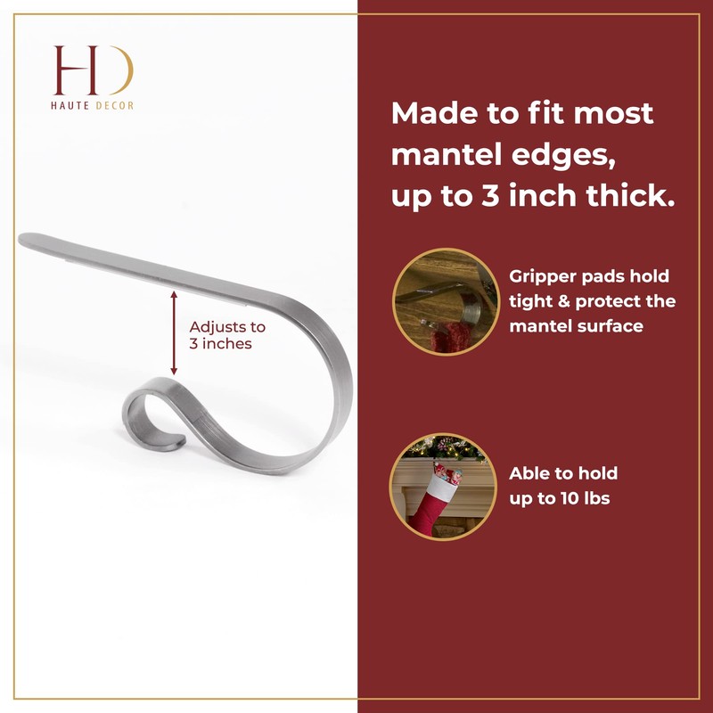 Haute Decor The Original MantleClip - 4 Pack (Oil-Rubbed Bronze)