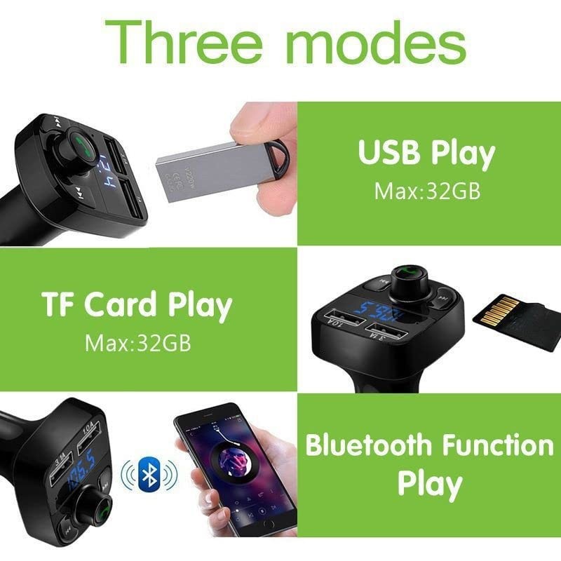 FM Transmitter KFZ Wireless Bluetooth Dual USB Auto Ladegerät für