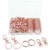 60 Pcs Premium Rose Gold Swivel Clasps Lanyard Snap Hooks