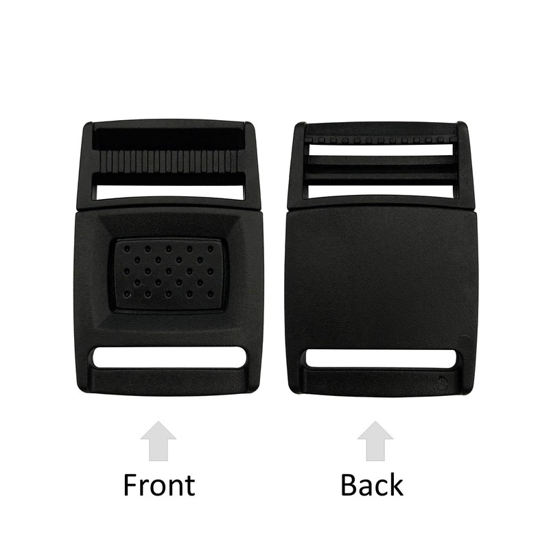 EesTeck 6 Pack 25mm Release Buckles Plastic Center Release Buckle