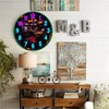 Lancholy Retro Arcade Clock Neon Sign Wall Art 10-Inch Wooden