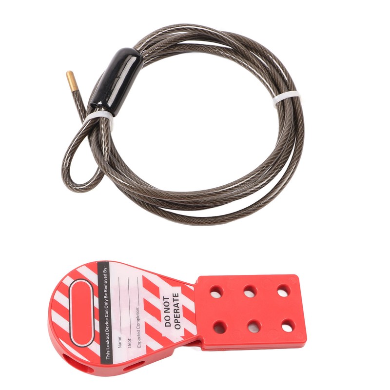 Tagout Cable Lock Rugged Reliable Rustproof 6 Hole Stainless Steel
