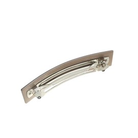 Vingtaine H7474-MOC- Enameled Square Barrette Hair Clip, Mature Gift, Bulk Hair Office, Glossy