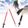 Telescopic Hiking Pole Portable Aluminum Alloy Folding Walking Stick for