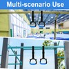Tepemccu Gymnastics Rings for Kids, Pull Up Rings with Adjustable