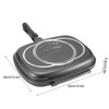 RBSD Double-sided Frying Pan, 32cm/12.6in BBQ Grill Pan, Double Side