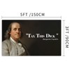Benjamin Franklin Tax This Dick Flag，3x5 Feet Funny Poster Durable