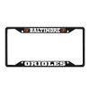 Fan Mats 31298: Baltimore Orioles Metal License Plate Frame Black