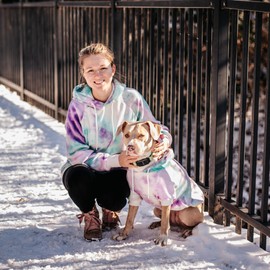 Spark Paws Human Hoodie - Premium Quality, Buttery Soft, Superior Comfort and Fit, Calming Fleece Interior, Suitable for All Styles – 90s Retro Sky Dye, M