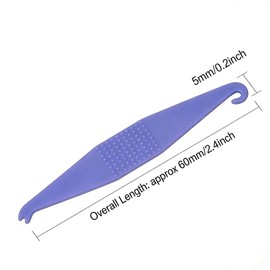 Orthodontic Rubber Bands Tool 100-Pack Disposable Elastic Braces Placer with Hook Pusher Colorful Dental Elastics Placers Braces Tool for Women Men