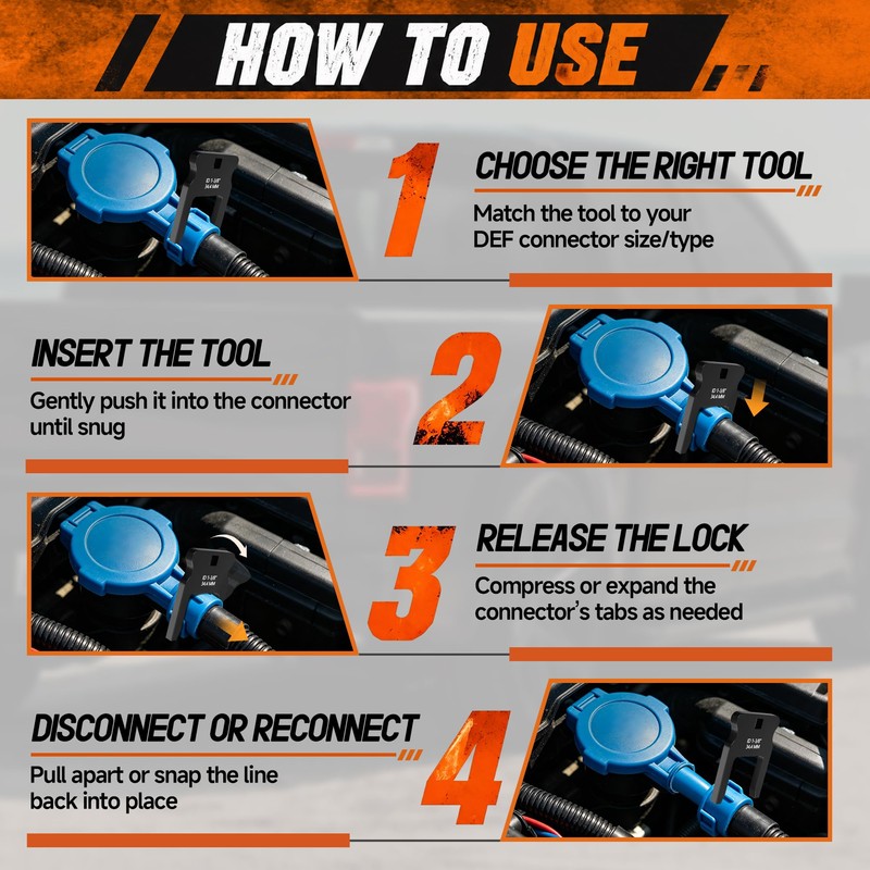 LStoneOS Fuel Line Disconnect Tool Set, 6 PCS DEF Line