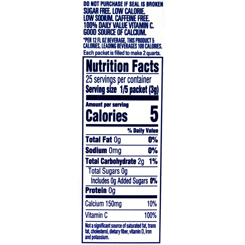 Crystal Light Pitcher Packets, Classic Orange, 2.5 OZ