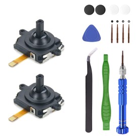 JIVELER 2pcs Replacement Quest 2 Thumb Stick Repair Parts for Controller Joystick VR Replacement Joystick Analog Thumb Stick Repair Kit Accessory Thumb Stick