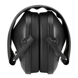 Foldable Protection Earmuff Learning Sleeping AntiNoise Industry Hearing Protector(Black )